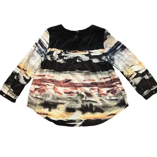 Anthropologie d.RA leichte atmungsaktive Bluse Damen XS mehrfarbig 3/4 Arm - Bild 4 von 4