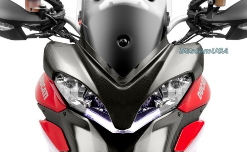 2010-2012 Multistrada 1200 Carbon Fiber Front Nose Fairing Cover Cowl - Picture 3 of 6