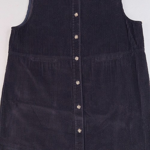 Talbots Dress Womens 16 Plum Purple Corduroy Jumper Coastal Cottage Prairie Y2K - Picture 3 of 13