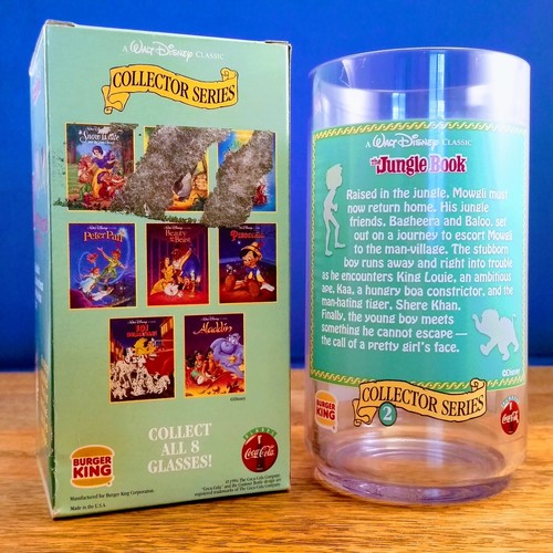 The Jungle Book Burger King Collectors Series Coca Cola Cup 1994 Disney Vintage - Picture 3 of 13