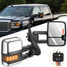 Turn Signal Power Mirrors For 1999 2000 2002 Chevy Silverado 2500 Hd Tow Mirrors