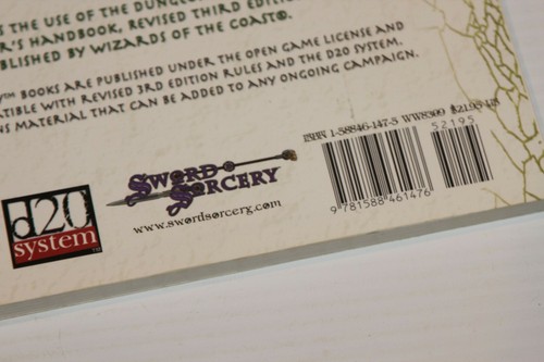 Sword & Sorcery - Guida Giocatore Rangers & Rogues S&S D&D d20 Libro RPG WW 8309 - Foto 4 di 12