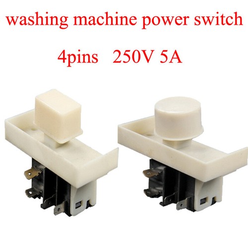 Universal 4Pins Washing Machine Power On/Off Switch For XQB33-838 XQB50 ...