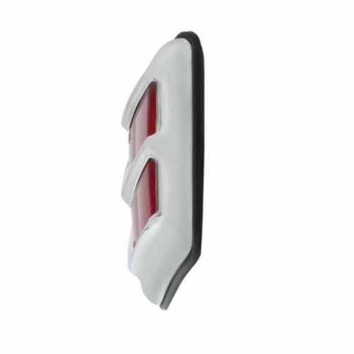 LED Flush Mount Tail Light w/ Chrome Bezel & Pad, Fits Ford 1940 Passenger Car - Foto 4 di 4