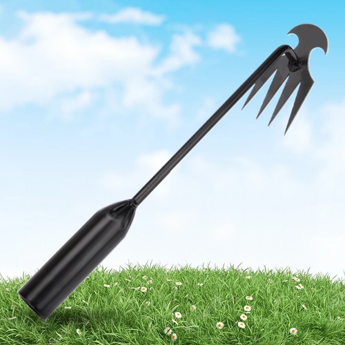 Weed Puller Uprooting Weeding Tool Hand Weed Remover for Lawn Garden(Black 30cm) - Picture 2 of 9