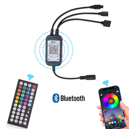 12V 5050 RGB LED Strip Light Flex Tape Lamp Cabinet TV Lighting Bluetooth Remote - Picture 4 of 44