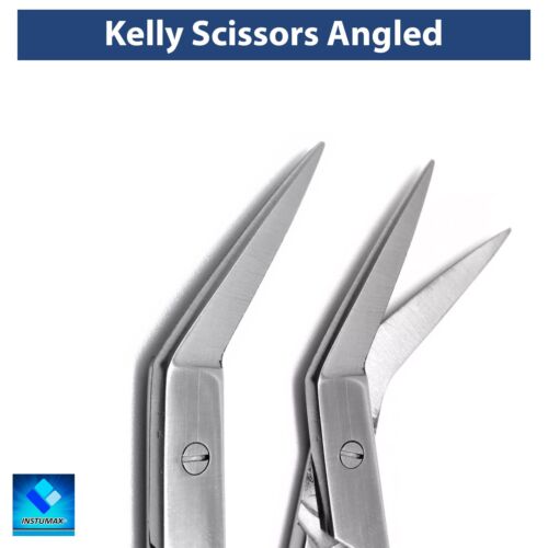 Kelly Angled Gum Scissors Surgical Orthodontics Supercut Dental Instruments - Picture 3 of 3
