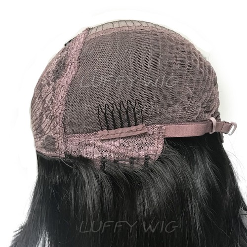 1B/99J Ombre Color Short Wave Bob Full Machine Made Human Hair Wigs With Bangs - Picture 6 of 12