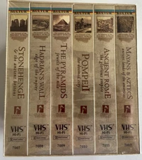Lost Treasures of the Ancient World Set of 6 VHS Stonehenge Pyramids+ NEW/SEALED