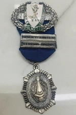 VTG 1970 Blackington Palmetto Muzzle Loaders Medal Ribbon Badge 2nd place State