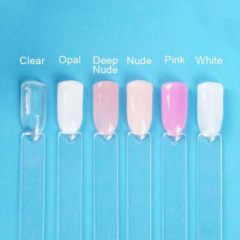 LIQUID HARD POLY GEL BUILDER UV LED Nail Quick Extension Clear Cover Sculpture - Picture 9 of 21