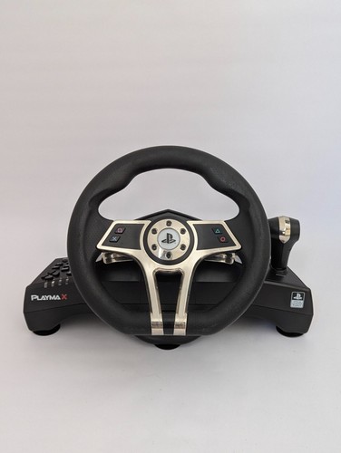 Boxed PlayMax Hurricane Racer Steering Wheel Brake Pedal PlayStation 4 3 PS3 PS4 - Picture 6 of 15