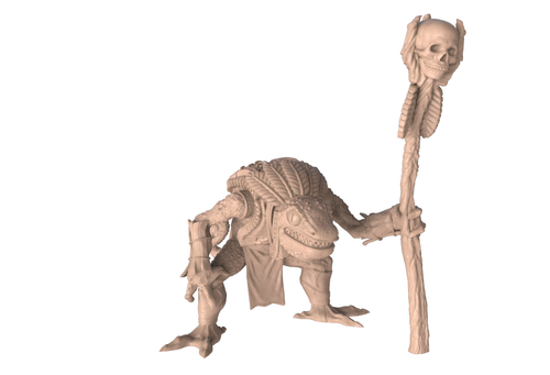 Lizard Mages DnD Legion Terrain Scenery Tabletop Miniatures 28mm - Picture 5 of 5