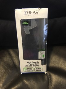Zgear 20 000 Mah High Capacity Power Bank W Lcd Display 10 Phone Charges 701890117273 Ebay