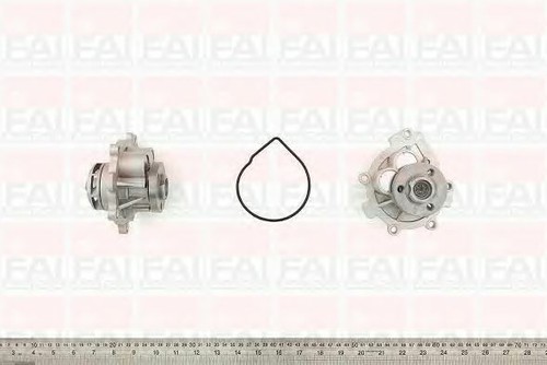 BOMBA DE AGUA FAI para OPEL ZAFIRA B Van 1.6 GNC Turbo 2009-2015 - Imagen 2 de 8
