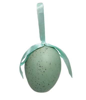 Easter Jumbo Speckled Egg Decor, 6 in, by Way To Celebrate ~ Green