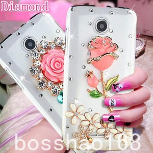 Bling-Clear-Crystal-Diamonds-Soft-TPU-back-Ultra-thin-Phone-Case-Cover-Skin-B-23