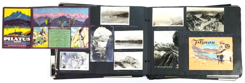 European Vacation Photo Album Scrapbook Ephemera Postcards Boxer Harry Wills 20s - Picture 9 of 12