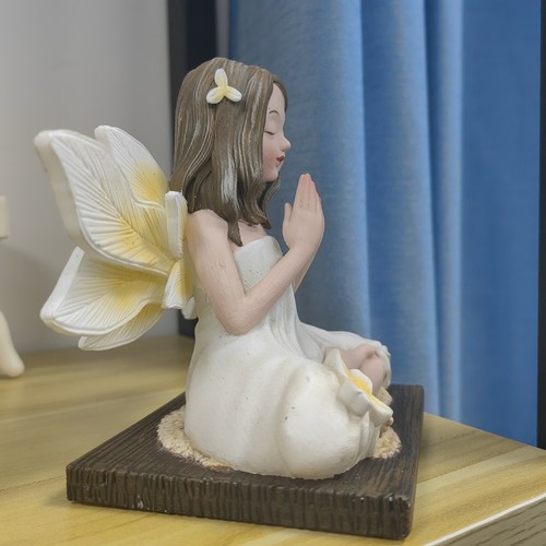 Hadas Jardín Estatua Resina Duradera Flor Pintada a Mano para Exterior Interior Decoración - Imagen 12 de 15