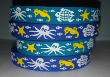 Beastie Band Cat Collars - .. Purrfectly Comfy - Ocean - SEA CREATURES