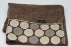Avanti Dotted Circles Cotton 27" x 50" Medallion Jacquard Bath Towel - Mocha
