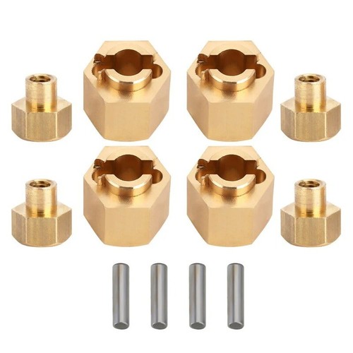 INJORA 7mm Brass Wheel Hex Hub Extenders for Axial SCX24 AX24 - Picture 11 of 11