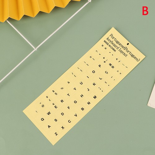 1Sheet Standard Spanish Portuguese Language Transparent Keyboard Stickers - Picture 9 of 9