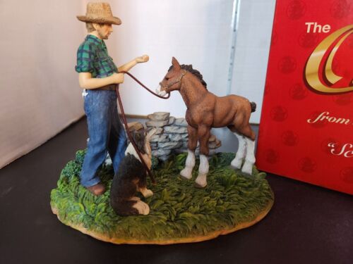 1998 Budweiser Scottish Farmer Figure CLYD7 Original Box & COA 2857 - Picture 2 of 7