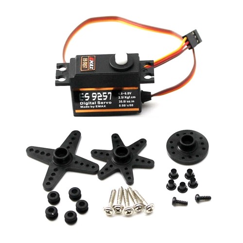 Servo Micro Tail EMAX ES9257 Micro Digital 20g 2,5 kg para helicóptero RC 450-500 - Imagen 5 de 7