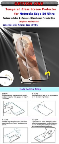 Opción de Funda Protectora de Pantalla 9H+ Resistente a Arañazos para Motorola Edge 50 Ultra - Imagen 2 de 4