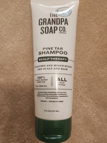 The Grandpa Soap Co Pine Tar Hair Shampoo & Scalp Therapy Plant Based 8 fl oz - Picture 1 of 2