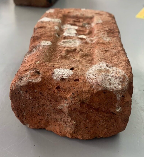 1880  D K DOUBLE STAR ANTIQUE CLAY BRICK - Picture 3 of 7