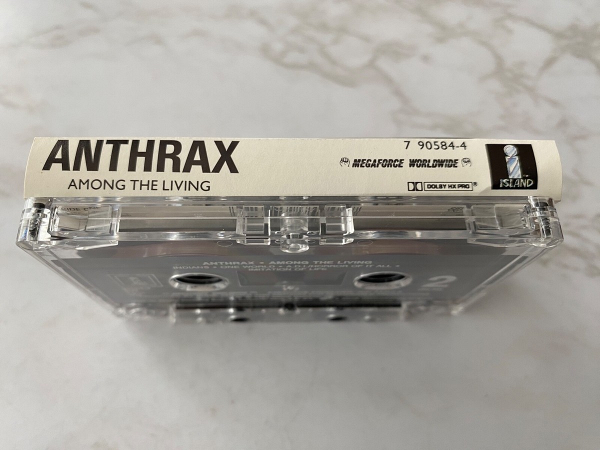 Anthrax Among The Living CASSETTE Tape 1987 Island 7 90584-4