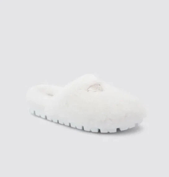 Prada fur slippers new arrivals