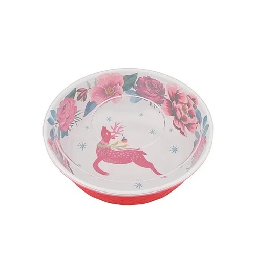 Pioneer Donna Foresta Festiva Servizio Ciotola Melamina Con Coperchi Set 6pz Goffrato Nuovo - Foto 10 di 17