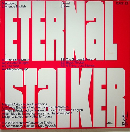 Merzbow / Lawrence English – Eternal Stalker LP NEW** 2022 Vinyl Japanese Noise - Picture 2 of 2