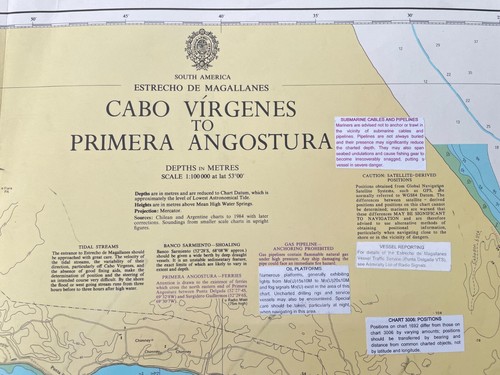 Admiralty 1692 Estrecho De Magallanes Cabo Virgenes-Primera Angostra Charts Map - Picture 2 of 13