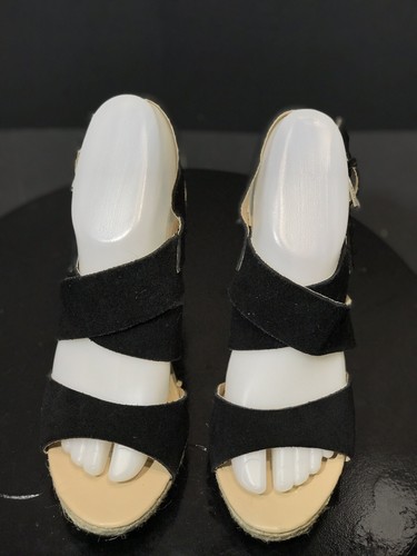 New Dolce Vita Women's Black Espadrille Wedges Size US 7.5 M - Picture 3 of 8