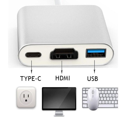 USB Type C to HDMI HDTV TV Cable Adapter Converter For Macbook Android Phone N ⁿ - Picture 7 of 11