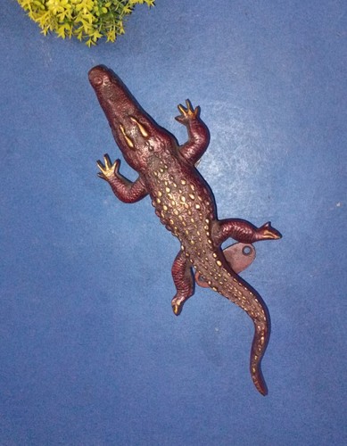 Brass Alligator Wardrobe Pull Monitor Lizard Handle Office Door Decoration HK555 - Picture 11 of 12
