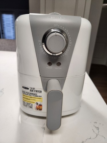 Bella AF-89 Air Fryer 1.6 Qt - White 1,000 Watt Tested & Working