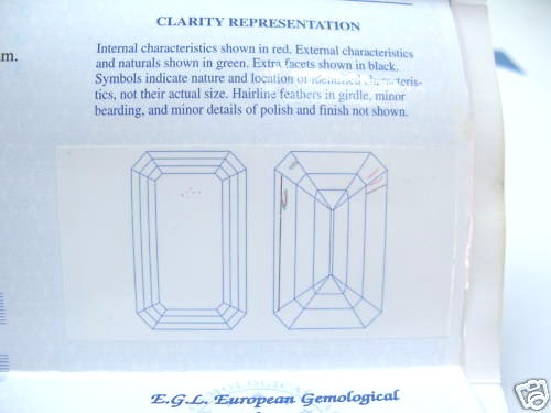 Natürlicher Smaragdschliff Diamant & Saphir MASSIV Weißgold Verlobungsring 18KT EGL - Bild 8 von 10