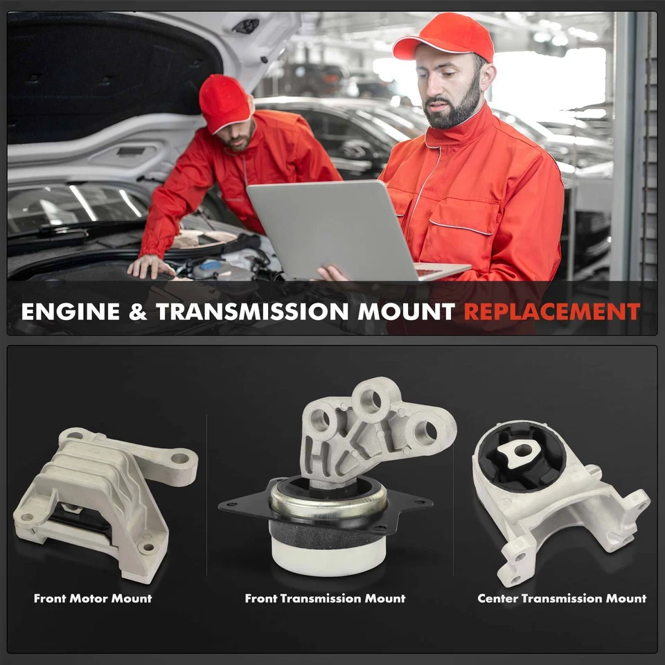 3x Montaje de motor y montaje de transmisión para Pontiac G6 2008-2010 Saturn Aura 2,4 L Foto 2 de 4