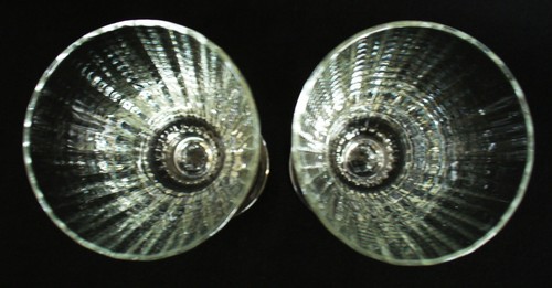 New~2~LUIGI BORMIOLI~Ribbed~FLUTES~Champagne~CLEAR GLASS~Pedestal~6.75" x 2.25" - Picture 7 of 7