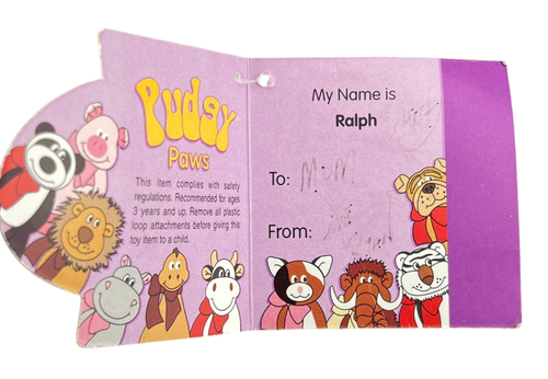 Preferred Plush Pudgy Paws Ralph Raccoon - Picture 9 of 10