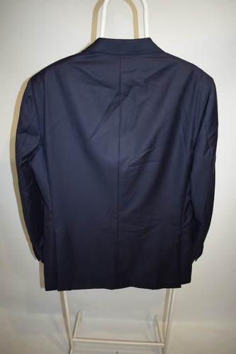 BOGGI MILANO Super 120S' Navy 2-Button Textured Wool Blazer Pants Suits Size 54 - Picture 7 of 23