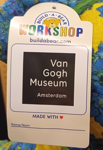 NEW BAB BABW Build A Bear Workshop Vincent Van Gogh Irises Art Plush Soft Toy - Picture 6 of 8