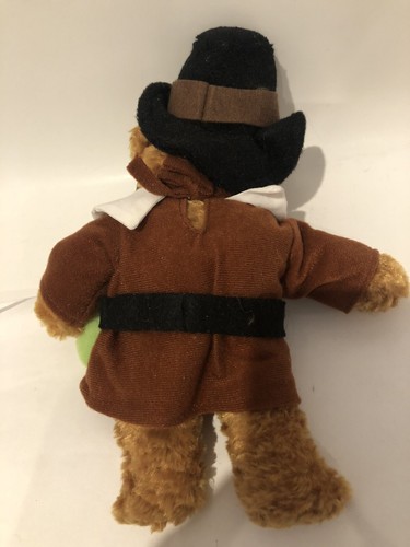 TEDDY BEAR Pilgrim Bean Plush 9” Thanksgiving 2002 Holidays with Corn - Picture 3 of 5