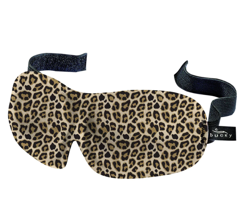 Bucky 40 Blinks Travel Sleep Mask Eye Mask Relaxation Mask Leopard New - Picture 2 of 7
