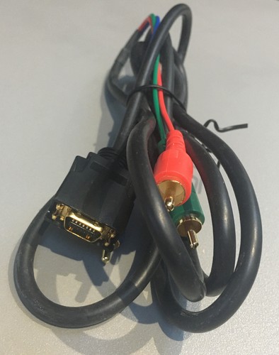 Vergoldetes VGA Stecker auf Komponentenkabel 2m - Bild 2 von 2